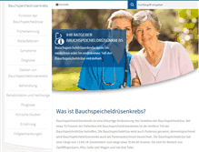 Tablet Screenshot of bauchspeicheldruesenkrebs.com